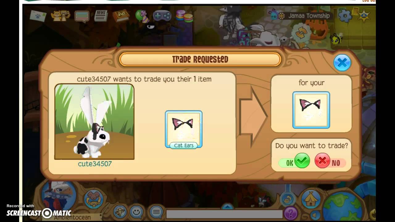 Animal jam trade attempts for cat ears! YouTube