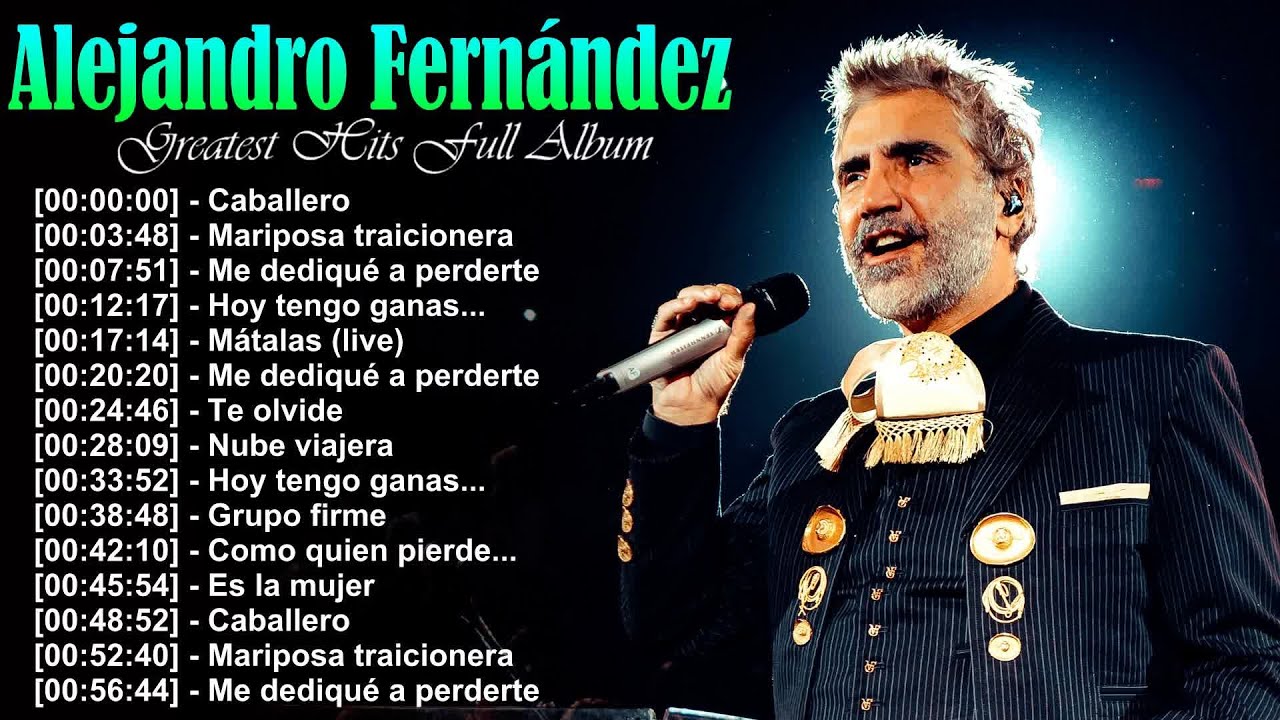 Alejandro Fernández 🎵 Feel every word carry you to moments of longing