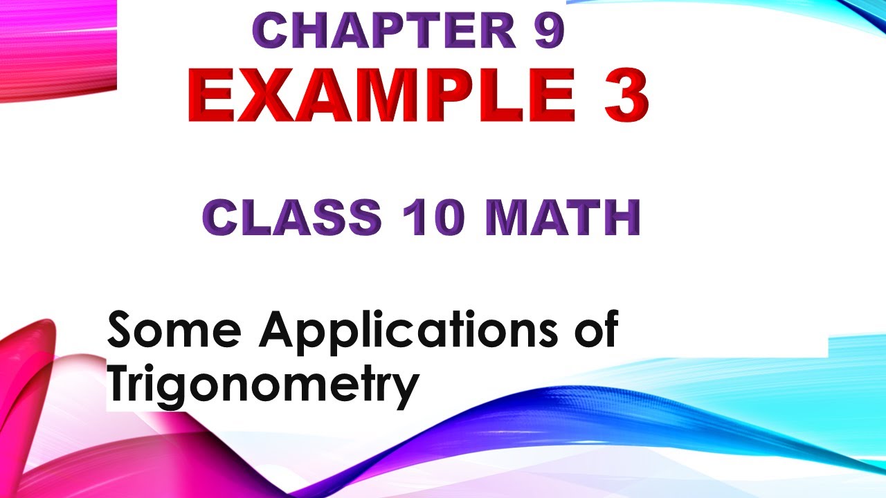 Chapter 9 Example 3 Class 10 Math I - YouTube