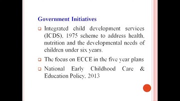Sr. Secondary ECCE : Early Childhood care and  Education Meaning and Significance.