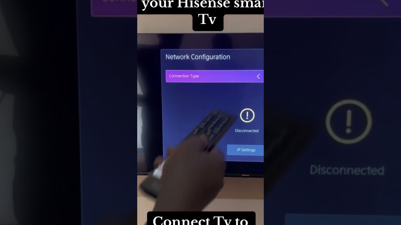How to connect Hisense smart tv to the internet   #smarttv #bettertv #tvtointernet