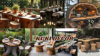 Download Lagu Charming Log Table Designs Ideas for Outdoor Rustic Dining Spaces MP3 Download Lagu Charming Log Table Designs Ideas for Outdoor Rustic Dining Spaces MP3