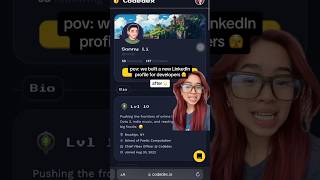 NEW LinkedIn Profile for developers 🫣 Head over to codedex.io to make yours!! #softwaredeveloper