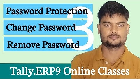 Set Tally Vault Password, Change Password & Remove Password in Tally.ERP | TallyERP9 - (Day 03)