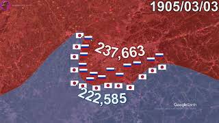 Battle of Mukden 1905 in 1 minute using Google Earth
