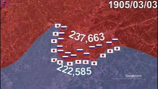 Battle of Mukden 1905 in 1 minute using Google Earth