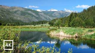 4K The Last Best Place | Remote Fly Fishing River Beneath Montana’s Snowy Peaks | White Noise