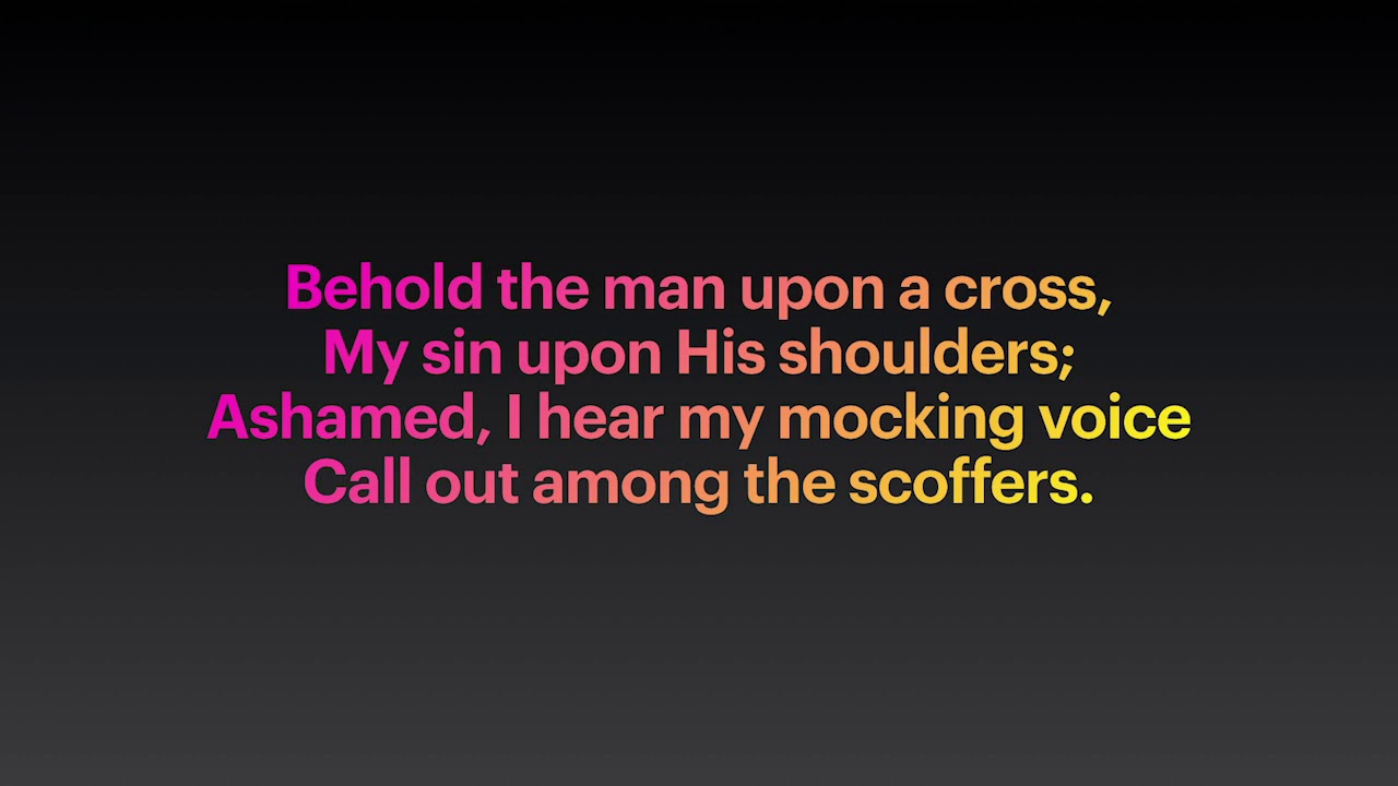 How deep the fathers love w lyrics youtube