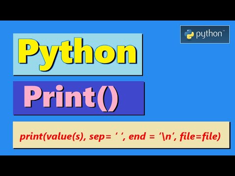 Learn Python - Print Command | print() example statements | print ...