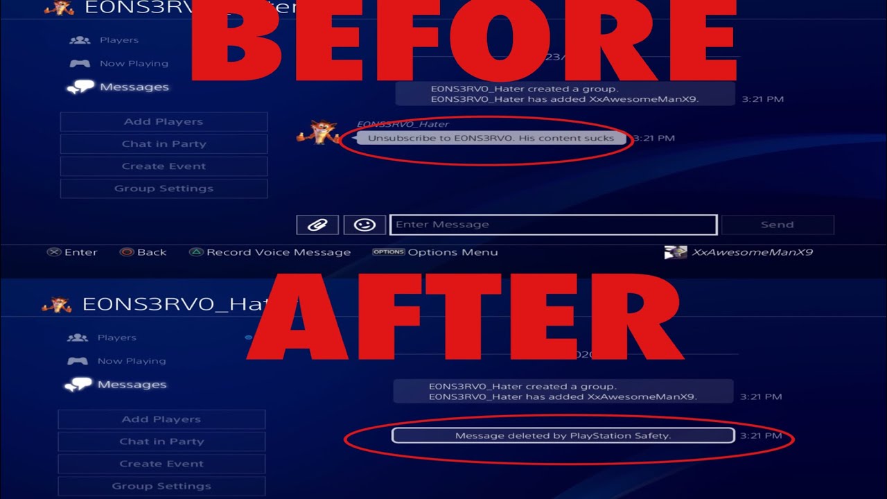 How To Remove Messages That People Send You On PS4 YouTube