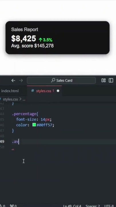 Create Stunning Sales Reports with HTML & CSS! #shorts #html #css - YouTube