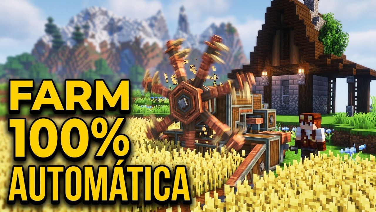 FIZ UMA FARM DE TRIGO - Minecraft Create #2 - YouTube