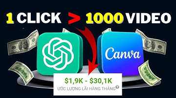 ĐIÊN RỒ! Chỉ 1 CLICK Tôi Đã Tạo Ra 1000 Video với ChatGPT và Canva (KIẾM TIỀN ONLINE)