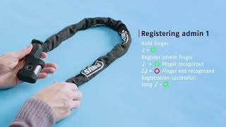 ABUS YARDO 7807F fingerprint chain lock from ABUS | Start-up