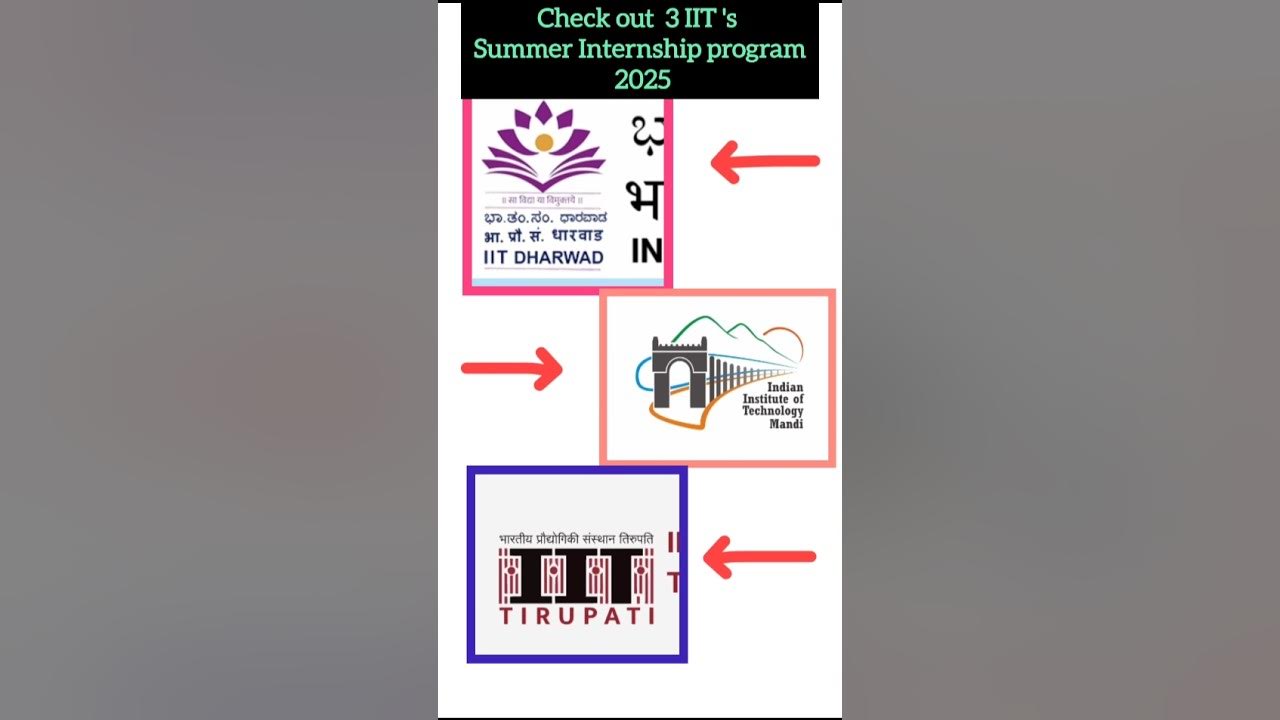 Check out 3 IIT's Summer Internship program 2025🔥 - YouTube