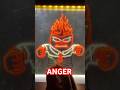 Drawing Inside Out Neon Anger! 🔥😡 #shorts#anger#insideout
