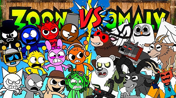 MEGAMIX ZOONOMALY | INCREDIBOX SPRUNKI VS ENTITIES FROM 99 NIGHTS IN THE FOREST | BATTLE COVER #3