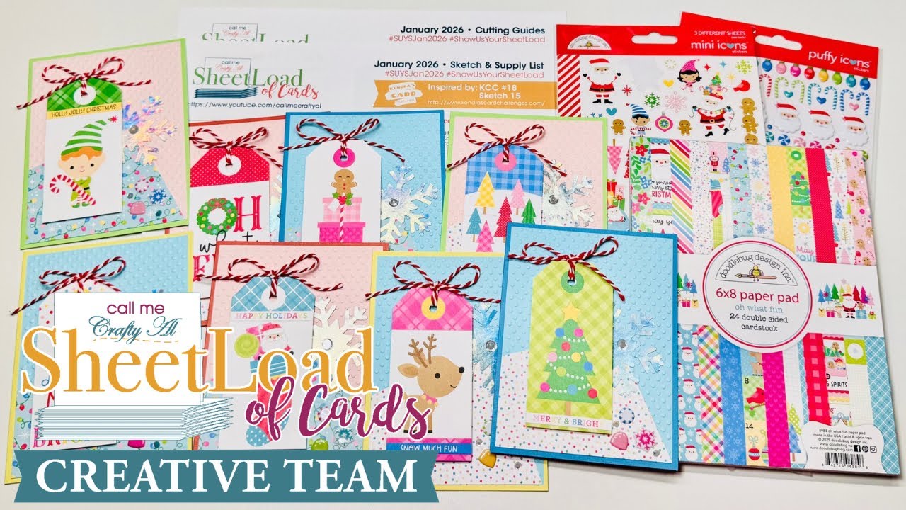 Январь 2026 г. Набор открыток | Проект для творческой команды