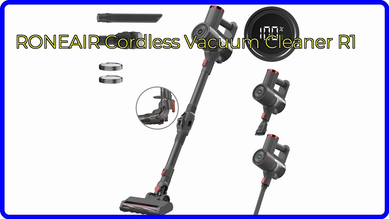 RONEAIR Cordless Stick Vacuum – Ultra Lightweight, 48KPa Suction, HEPA, For Pet Hair & Hard Floors - View #2