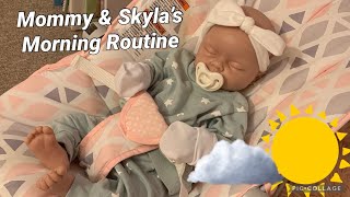Reborn Mommy \& Silicone Baby Skyla’s Morning Routine ☀️ | Sunshine_Reborns
