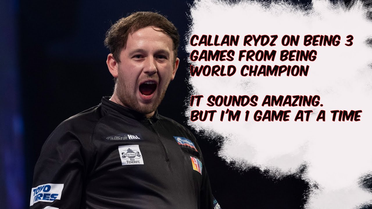 Callan Rydz on being 3 GAMES from being World Champion | It sounds ...