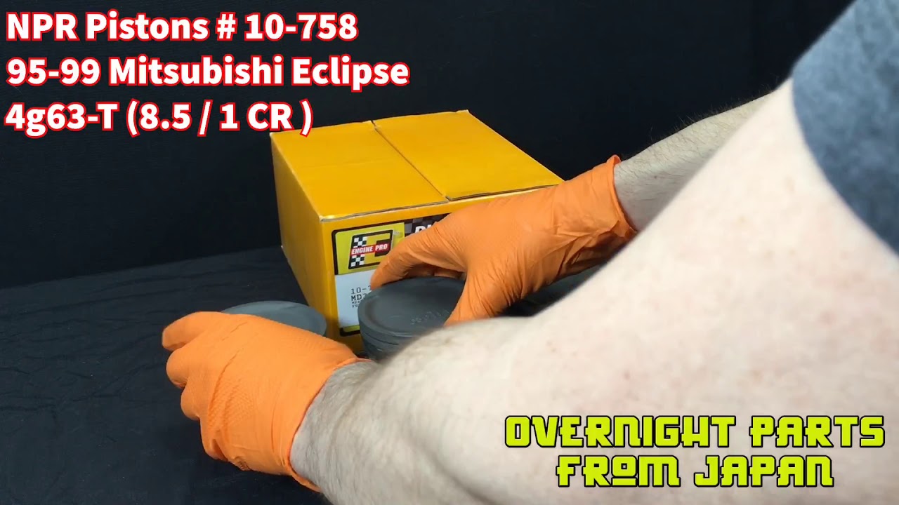 NPR Pistons 4G63 2G Mitsubishi Eclipse DSM Box Opening Review Set