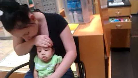 Aubry getting her ears pierced