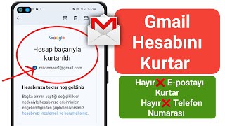 Gmail hesabı kurtarma 2024 || Gmail hesabı nasıl kurtarılır || Google hesabı kurtarma