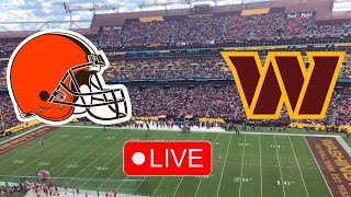 Washington Commanders Vs Cleveland Browns LIVE Play By Play & Reaction