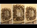 Dollar Tree DIY || Gold Rose Petal Wall Mirror (Version #2)