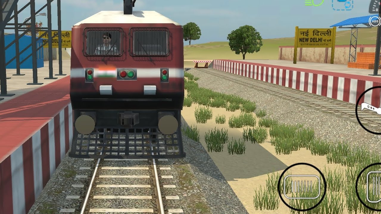 Indian Train Simulator 🔥 Full Speed ChallengeDangerous Train Crossing 😱 Almost Accident