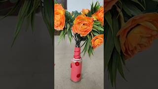 woolen thread bottle art 🌸#glass bottle #pot#diy#shortvideo