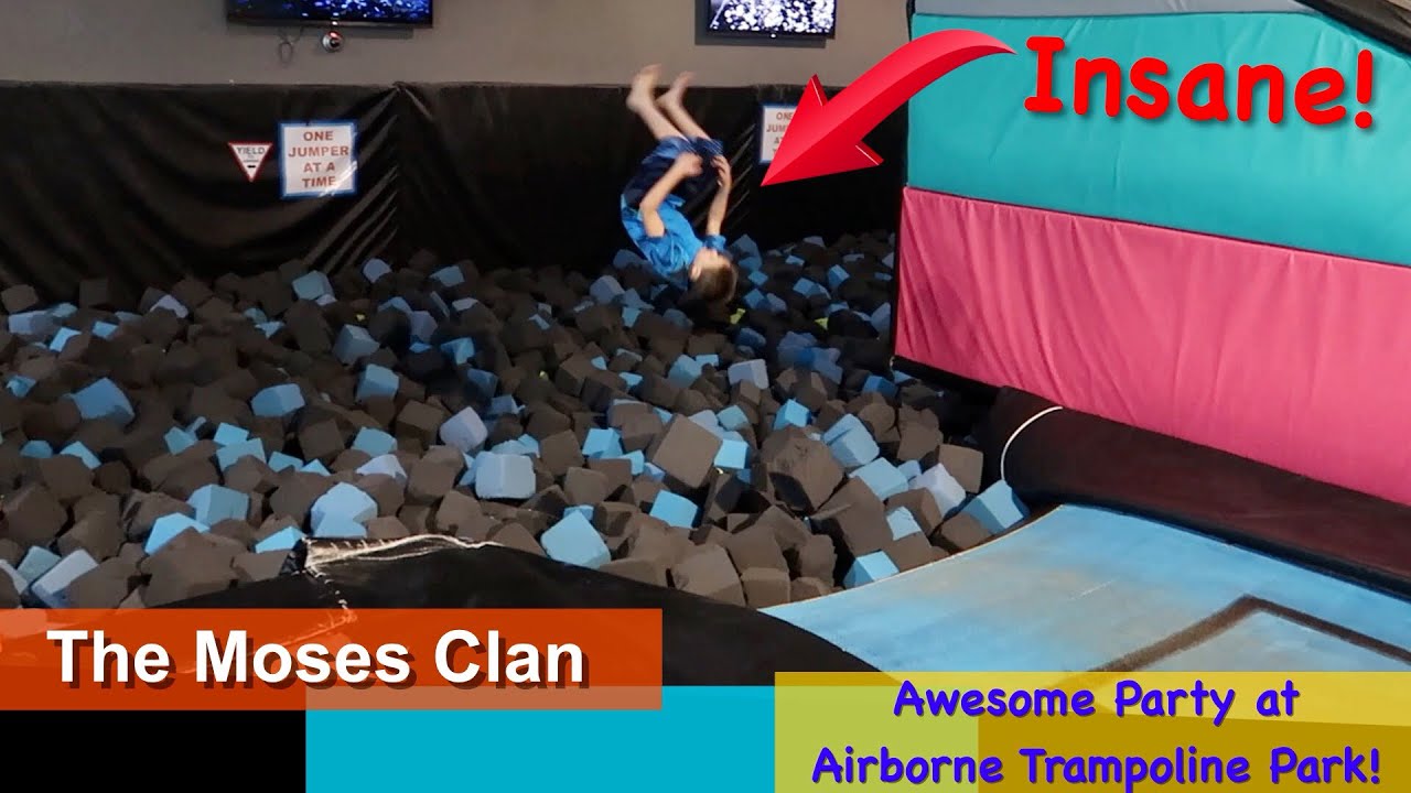 Awesome Party at Airborne Trampoline Park! YouTube