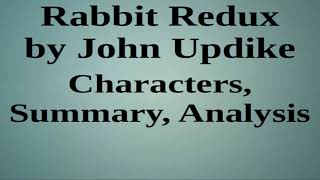 Rabbit Redux by John Updike | Characters, Summary, Analysis