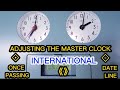 The simple way to adjust master clock when passing international date line