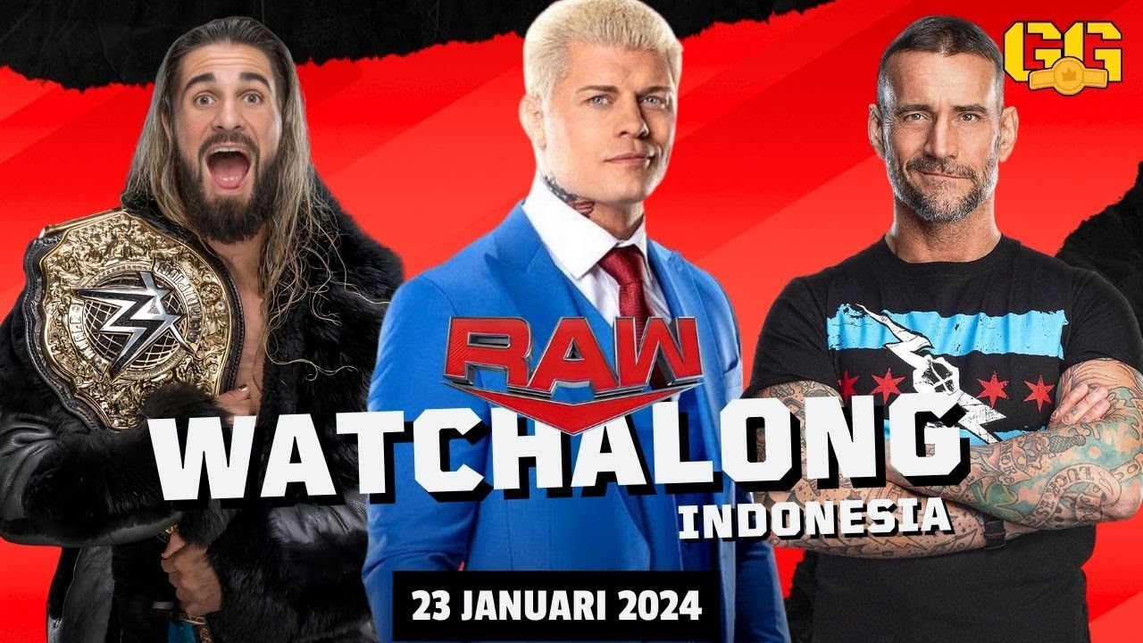 WATCHALONG INDONESIA WWE RAW JANUARY 22 2024 (TELAT STENGAH JAM) YouTube