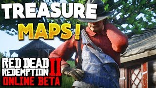 Red Dead Online Bluewater Marsh Treasure Map All Locations! RDR2 Online Gold Bars & Money! screenshot 3