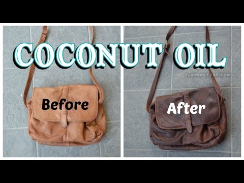 How to darken and soften leather with coconut oil