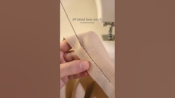 10 stitches you need to know #9 how to sew a blind hem stitch #sewing #handstitch #fashiondesigner