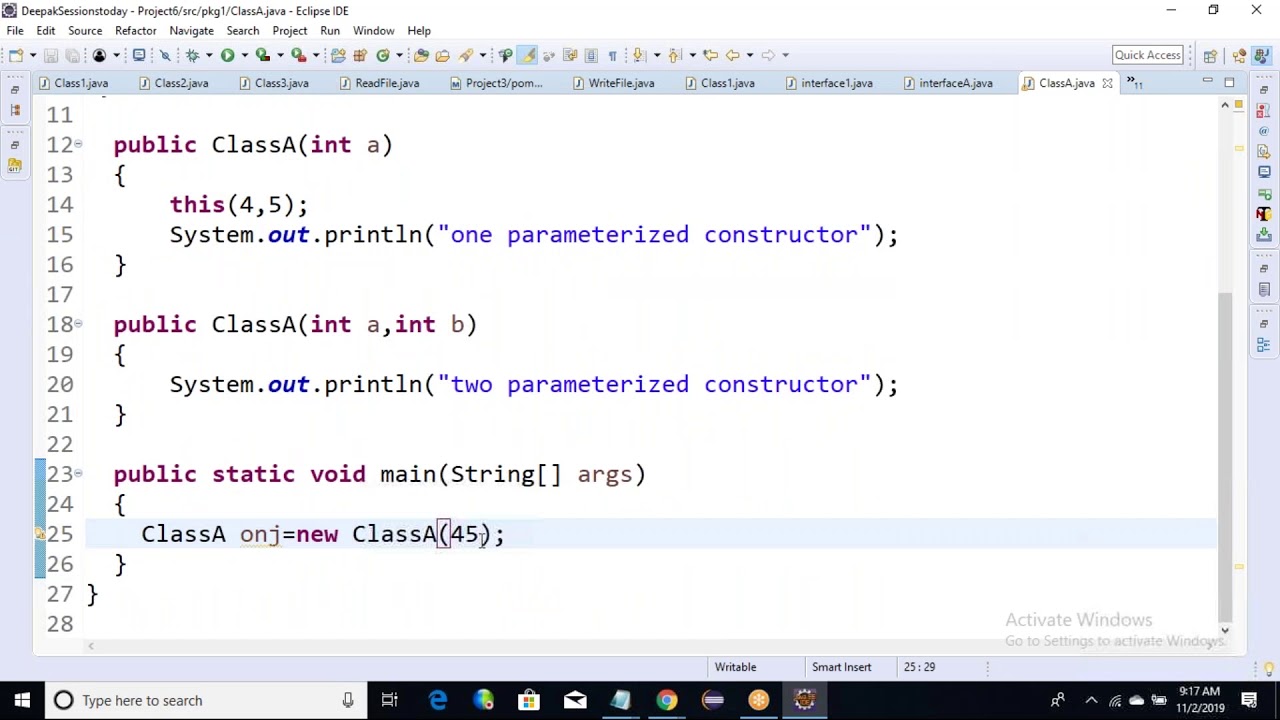 Java 2 Nov 9 30AM - YouTube