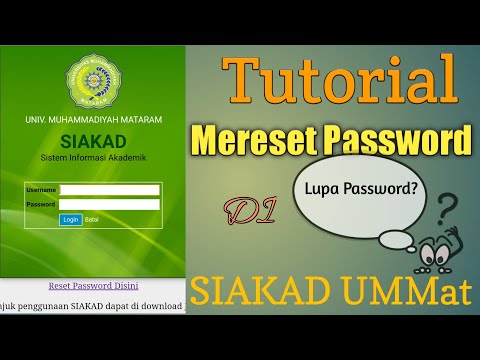 Tutorial Mengganti Password di Siakad UMMat.