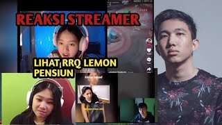 RRQ LEMON PENSIUN REAKSI STREAMER WINDA VIOR BKENT MOBILE LEGEND