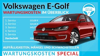 VW eGolf WartungskostenÜberblick (Mängel, Defekte, Erfahrungen)