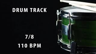 7/8 drum track - 110 bpm
