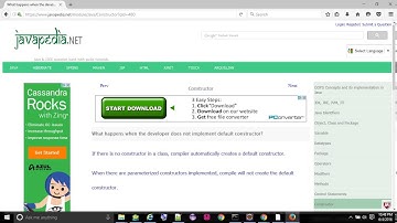 What happens when the developer does not implement default constructor? - javapedia.net