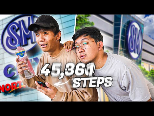 How many steps from SM North to SM Makati? class=