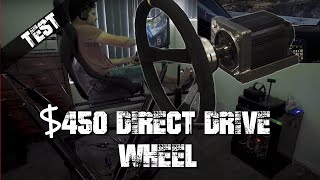 $450 Mige Direct Drive Force Feedback Wheel - DIY Build - Wheel Test