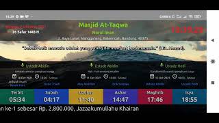 jam digital masjid pakai tv box / smart tv / stb / android screenshot 4