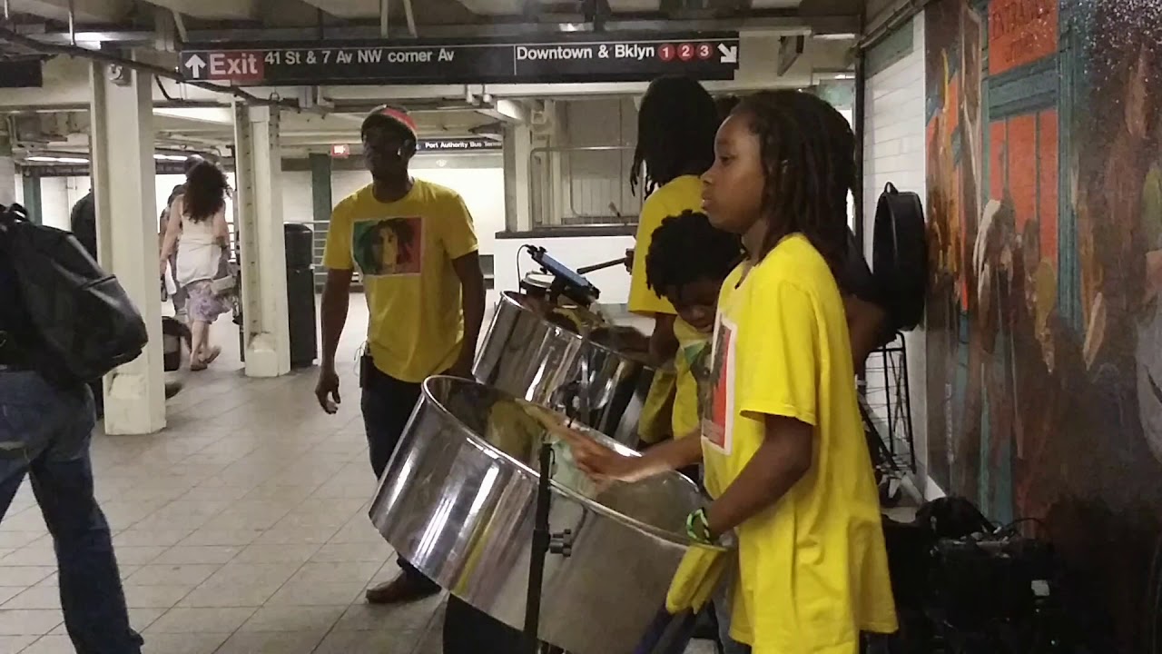 Jamaican Family Playing Steel Drums YouTube