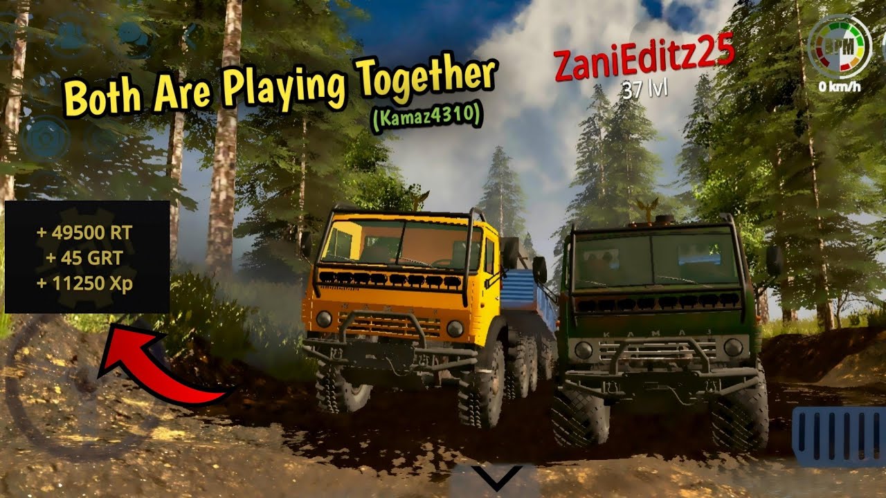 45+GRT, Kamaz 4310 (Flood) Play With YouTuber | RTHD V12.2